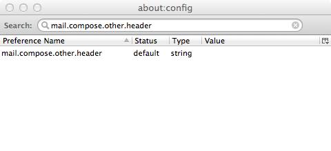 Thunderbird config editor
