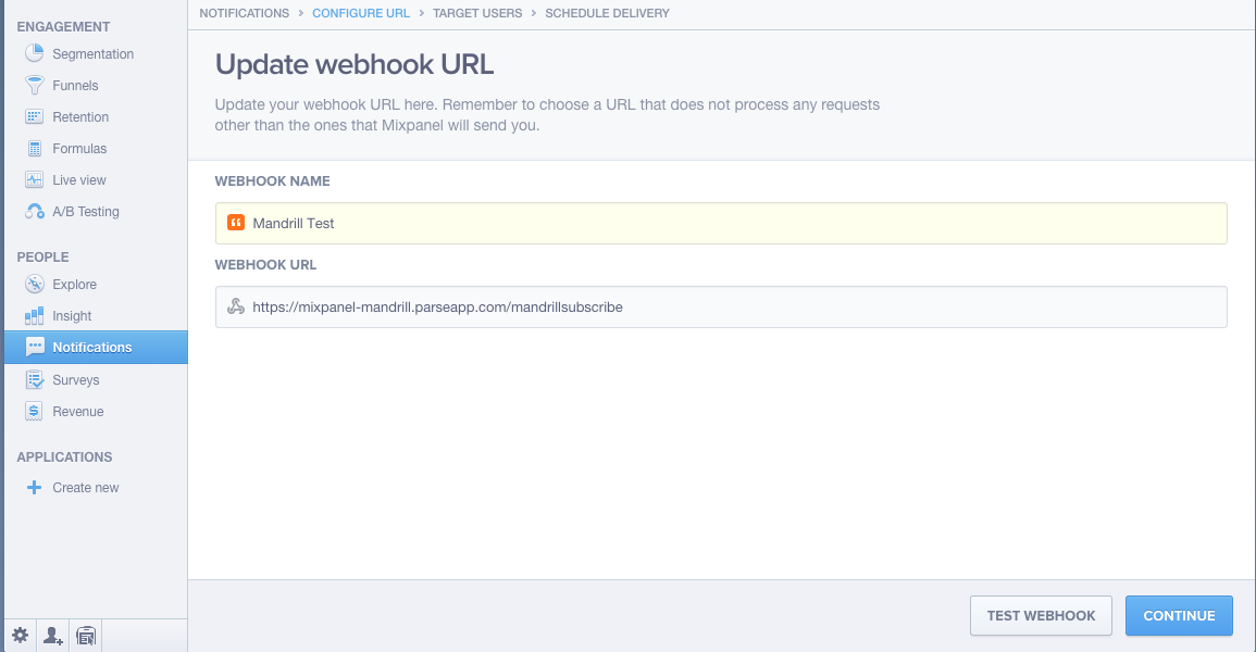 Mixpanel Webhook